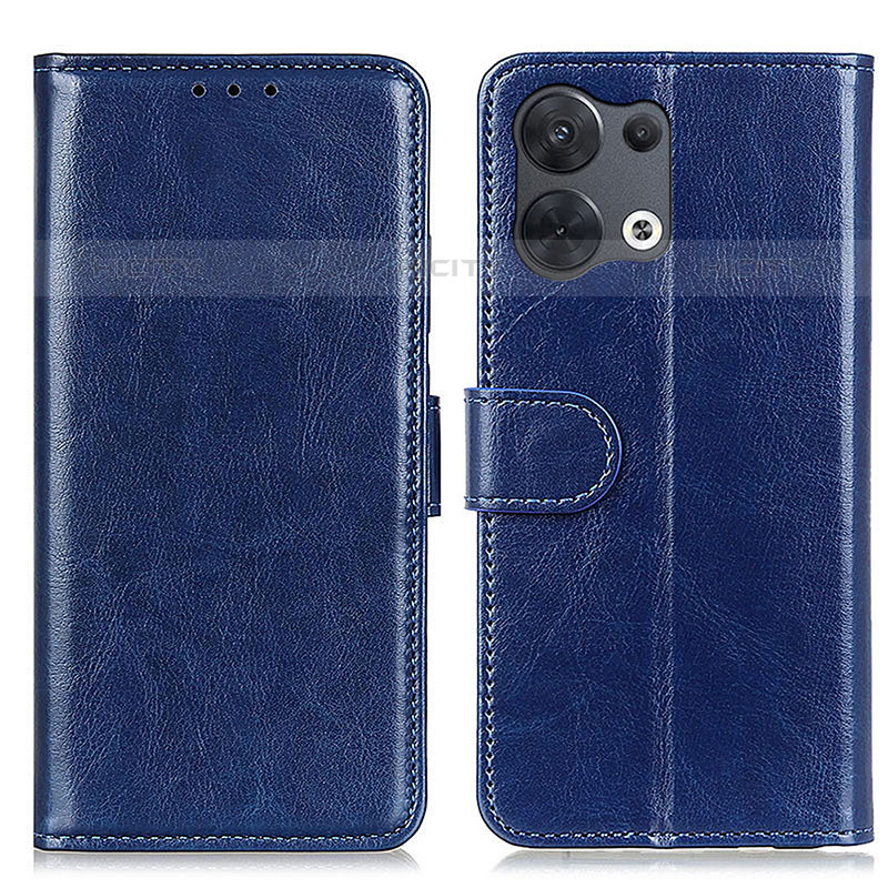 Custodia Portafoglio In Pelle Cover con Supporto M07L per Oppo Reno8 Pro 5G Blu