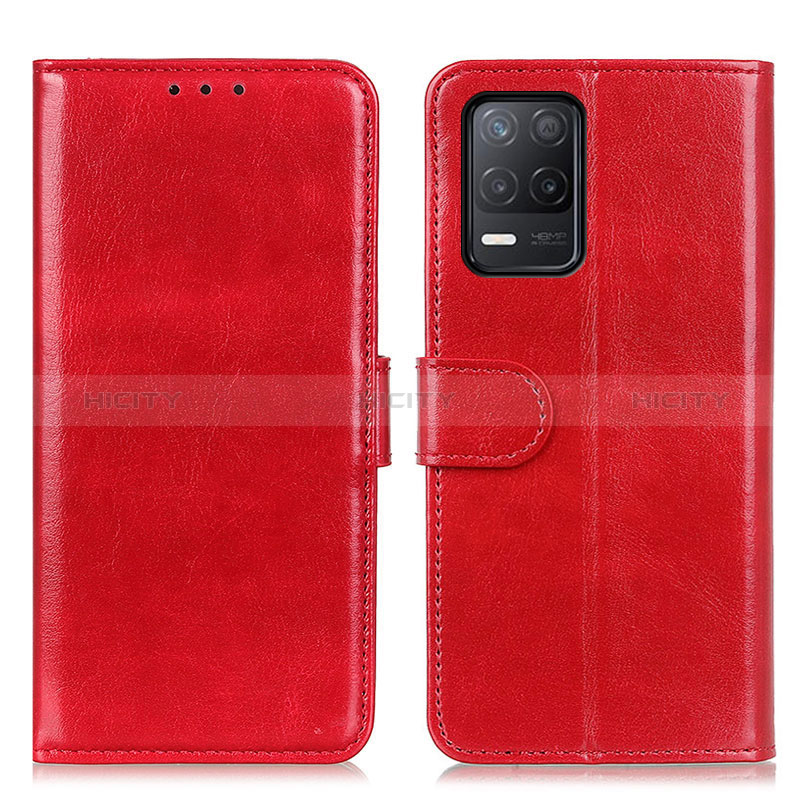 Custodia Portafoglio In Pelle Cover con Supporto M07L per Realme 8 5G Rosso