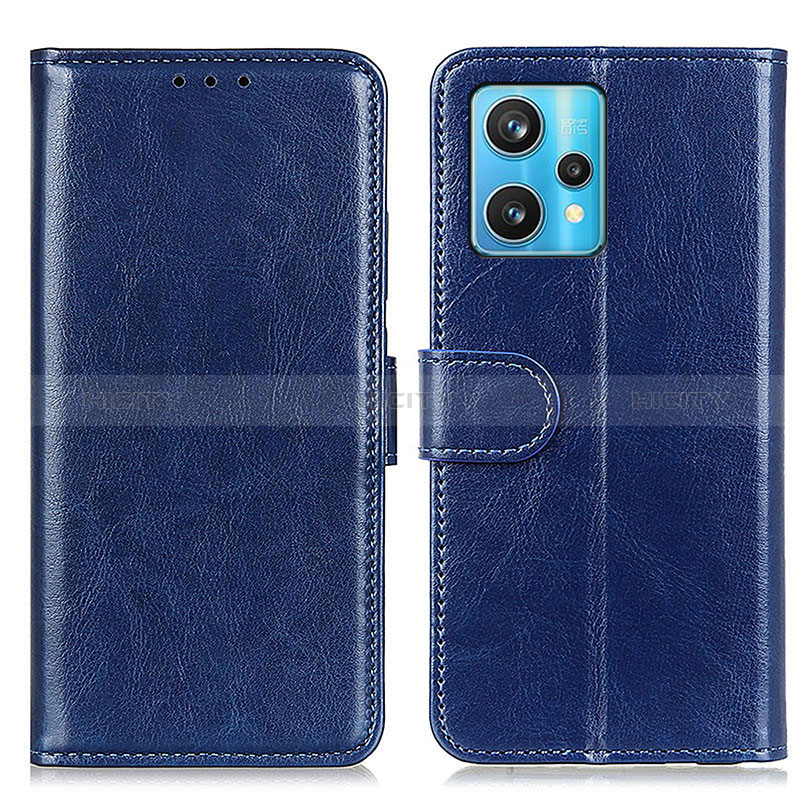 Custodia Portafoglio In Pelle Cover con Supporto M07L per Realme 9 5G Blu