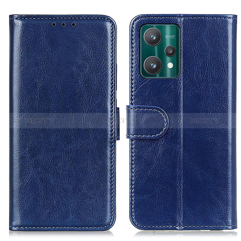 Custodia Portafoglio In Pelle Cover con Supporto M07L per Realme 9 Pro+ Plus 5G Blu