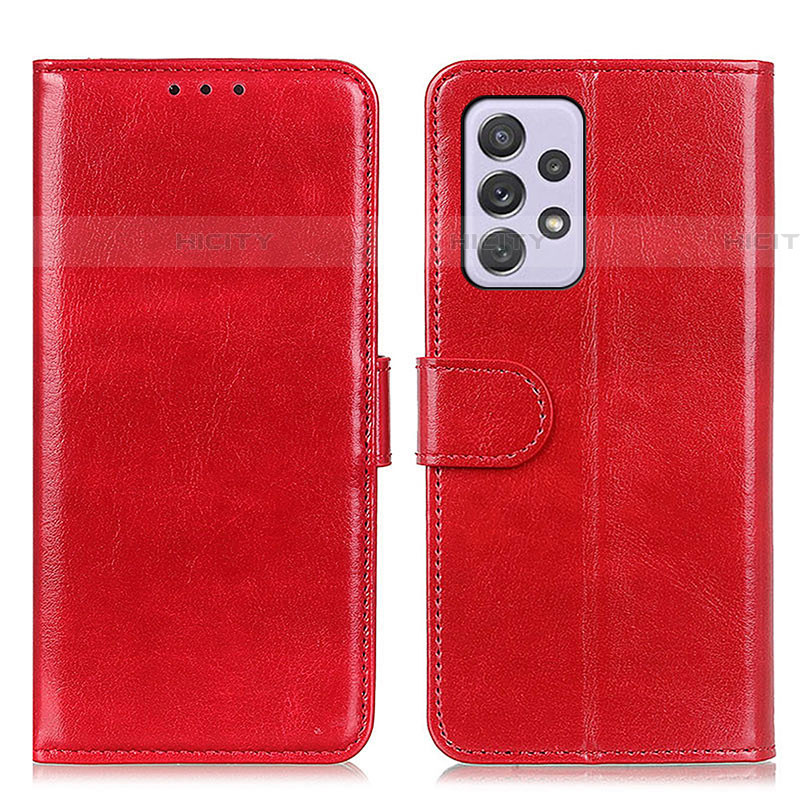 Custodia Portafoglio In Pelle Cover con Supporto M07L per Samsung Galaxy A73 5G Rosso