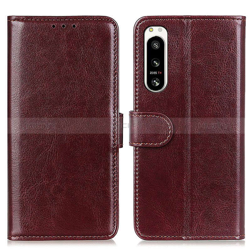 Custodia Portafoglio In Pelle Cover con Supporto M07L per Sony Xperia 5 IV