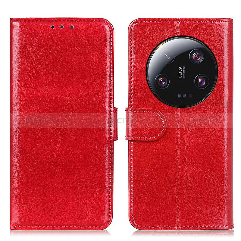 Custodia Portafoglio In Pelle Cover con Supporto M07L per Xiaomi Mi 13 Ultra 5G Rosso