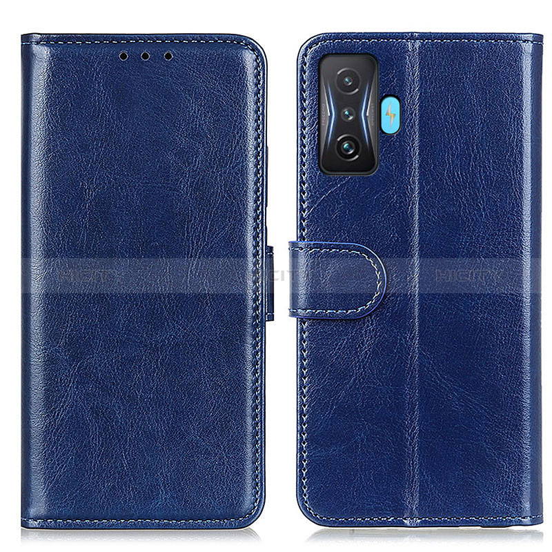 Custodia Portafoglio In Pelle Cover con Supporto M07L per Xiaomi Poco F4 GT 5G Blu