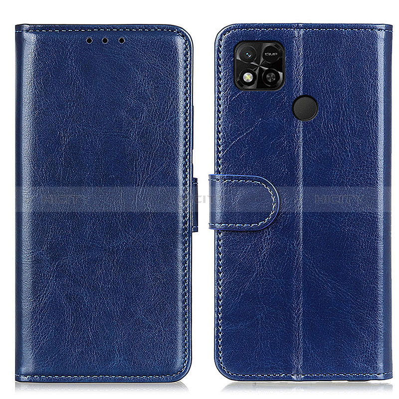 Custodia Portafoglio In Pelle Cover con Supporto M07L per Xiaomi Redmi 9C NFC Blu