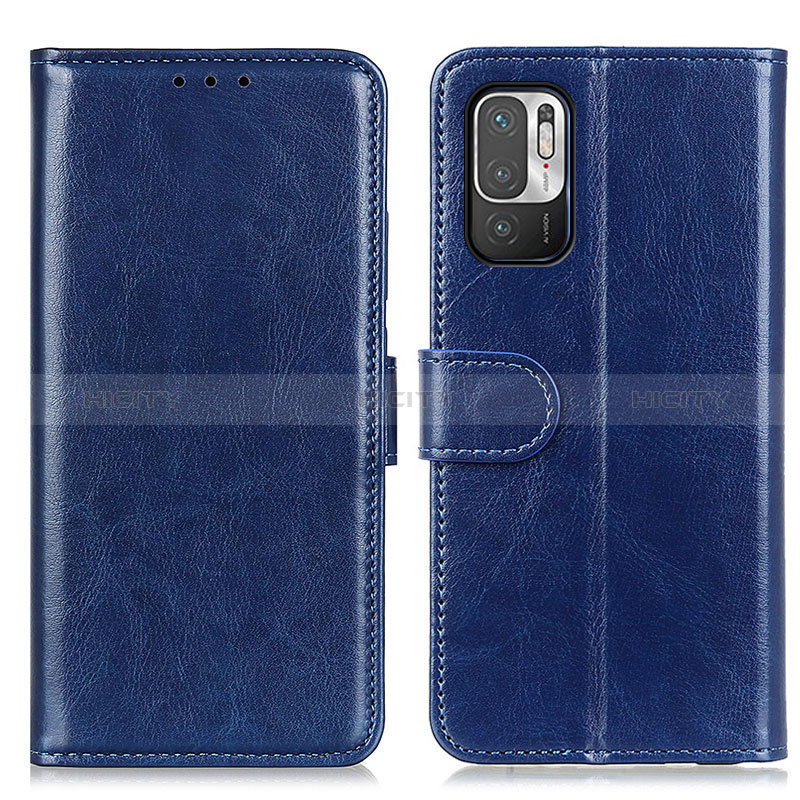 Custodia Portafoglio In Pelle Cover con Supporto M07L per Xiaomi Redmi Note 10T 5G Blu