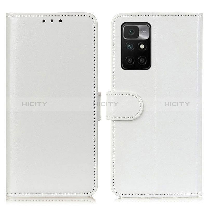 Custodia Portafoglio In Pelle Cover con Supporto M07L per Xiaomi Redmi Note 11 4G (2021) Bianco