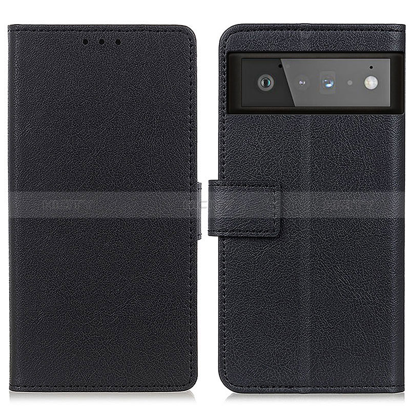 Custodia Portafoglio In Pelle Cover con Supporto M08L per Google Pixel 6 5G Nero