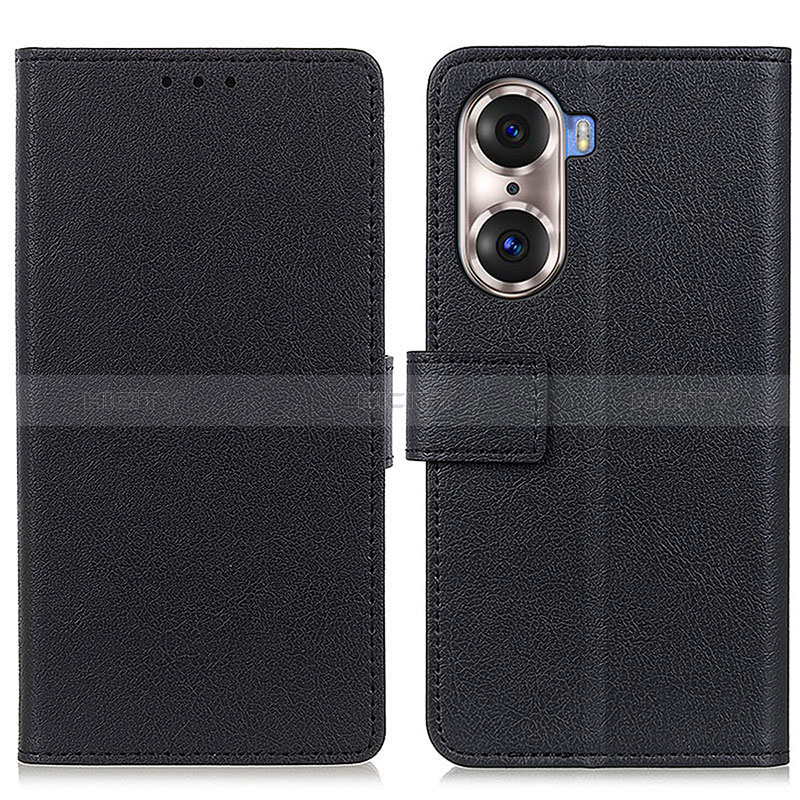 Custodia Portafoglio In Pelle Cover con Supporto M08L per Huawei Honor 60 5G Nero