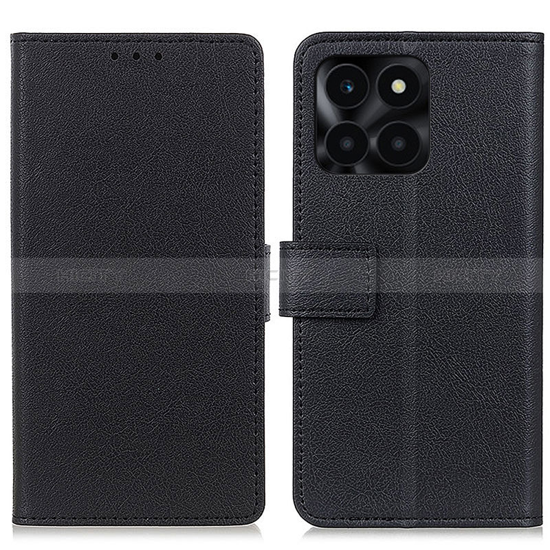 Custodia Portafoglio In Pelle Cover con Supporto M08L per Huawei Honor X6a Nero