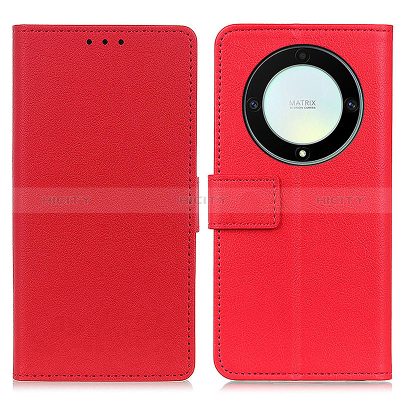 Custodia Portafoglio In Pelle Cover con Supporto M08L per Huawei Honor X9a 5G Rosso