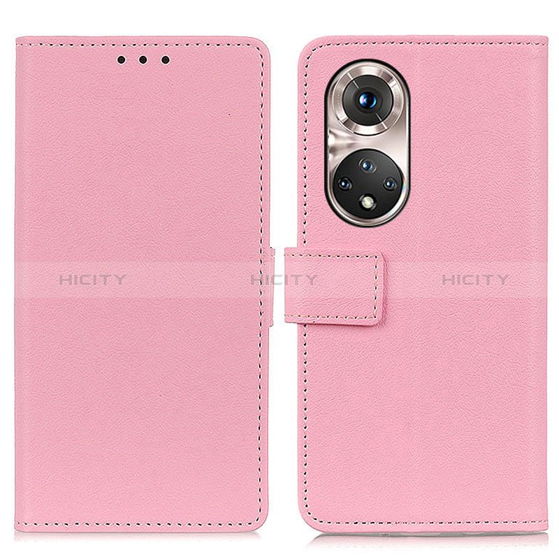 Custodia Portafoglio In Pelle Cover con Supporto M08L per Huawei Nova 9 Pro Rosa