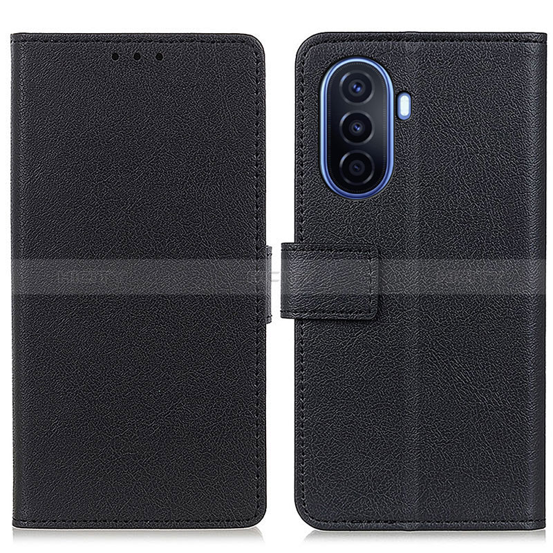 Custodia Portafoglio In Pelle Cover con Supporto M08L per Huawei Nova Y70 Nero