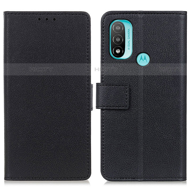 Custodia Portafoglio In Pelle Cover con Supporto M08L per Motorola Moto E20 Nero