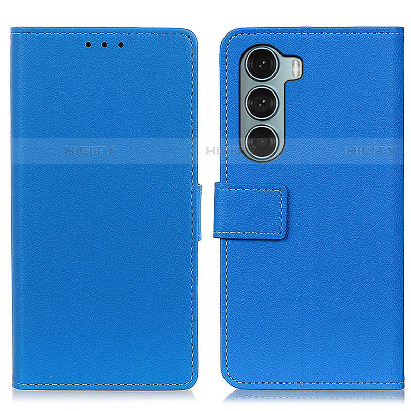 Custodia Portafoglio In Pelle Cover con Supporto M08L per Motorola Moto Edge S30 5G Blu