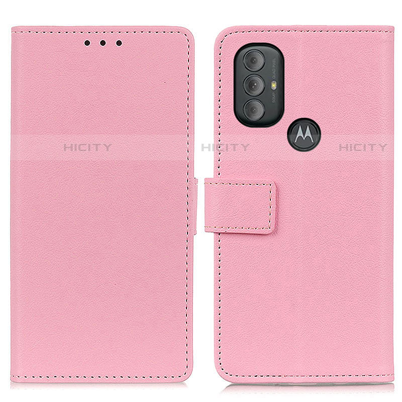 Custodia Portafoglio In Pelle Cover con Supporto M08L per Motorola Moto G Play Gen 2 Rosa