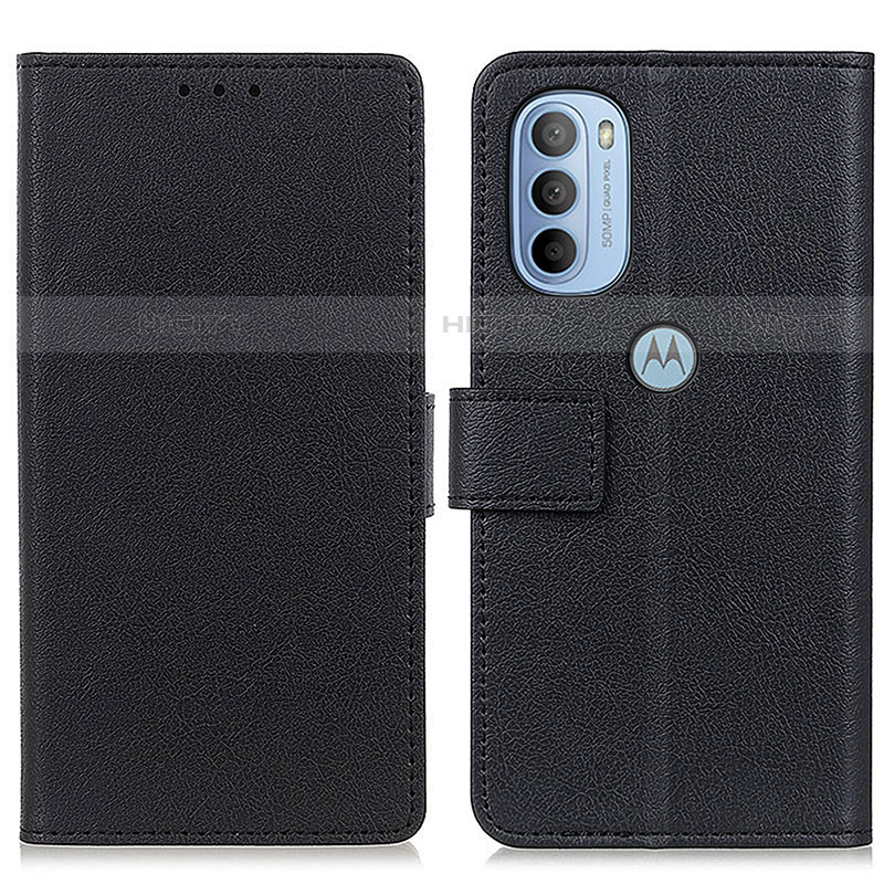 Custodia Portafoglio In Pelle Cover con Supporto M08L per Motorola Moto G41 Nero