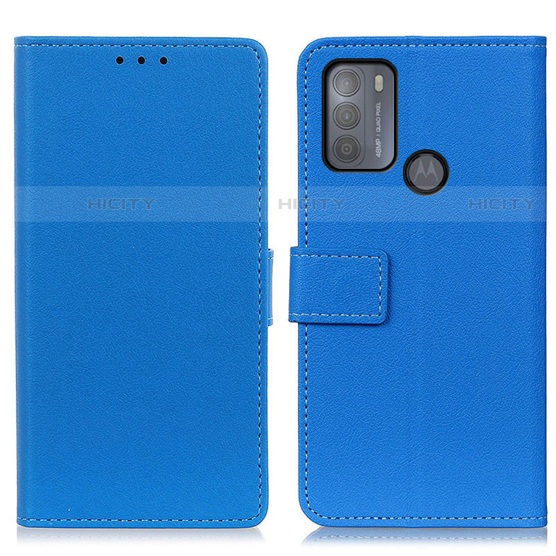 Custodia Portafoglio In Pelle Cover con Supporto M08L per Motorola Moto G50 Blu