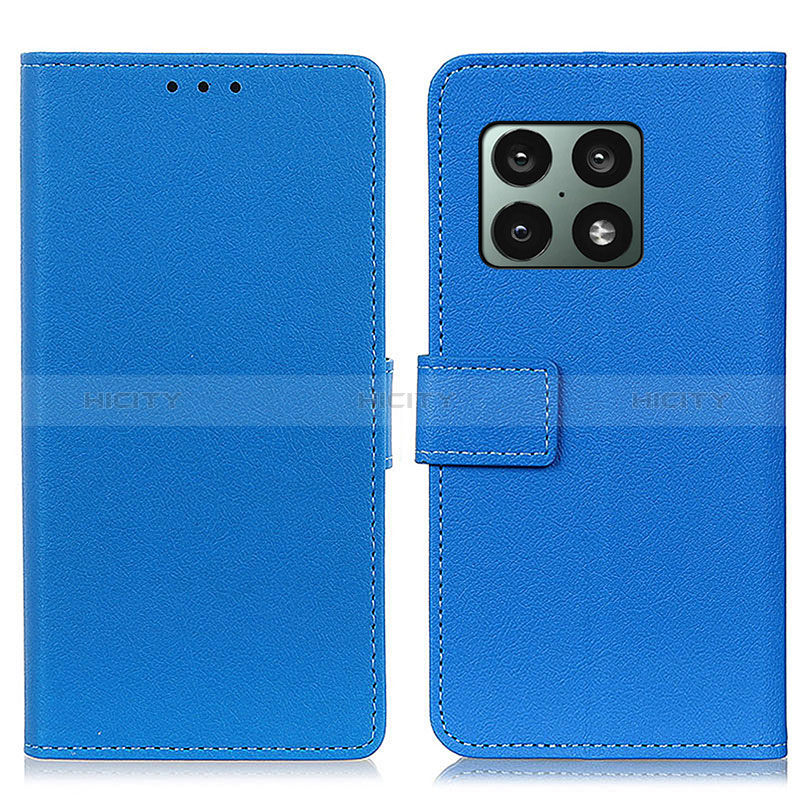 Custodia Portafoglio In Pelle Cover con Supporto M08L per OnePlus 10 Pro 5G Blu