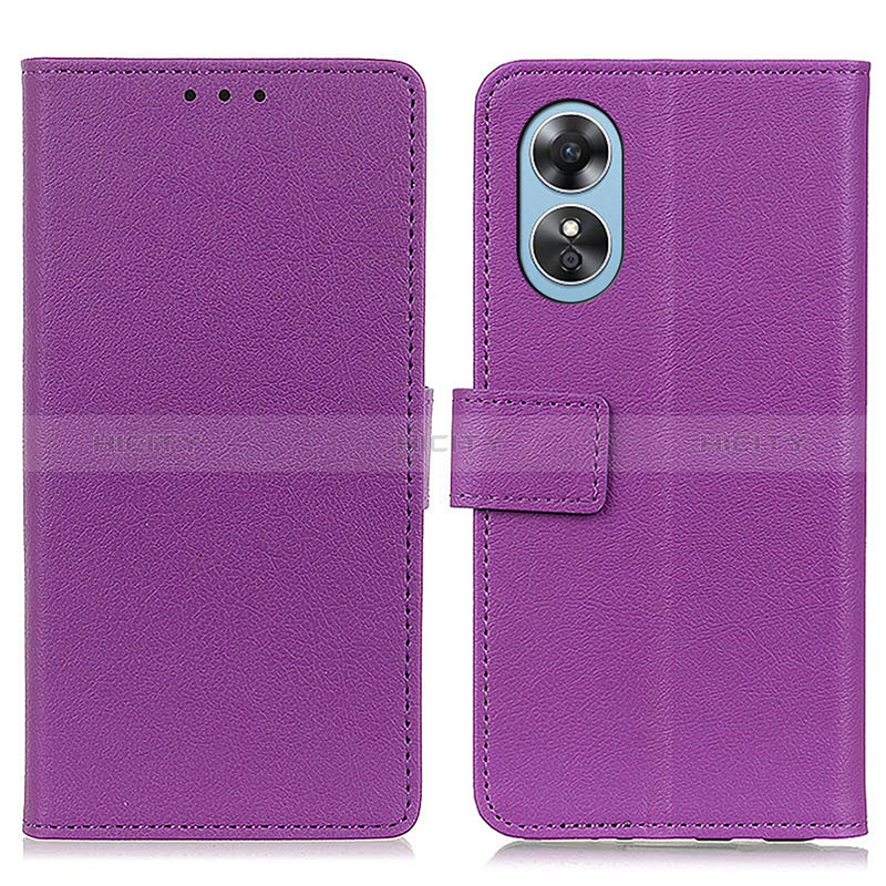 Custodia Portafoglio In Pelle Cover con Supporto M08L per Oppo A17