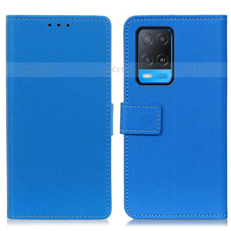 Custodia Portafoglio In Pelle Cover con Supporto M08L per Oppo A54 4G Blu