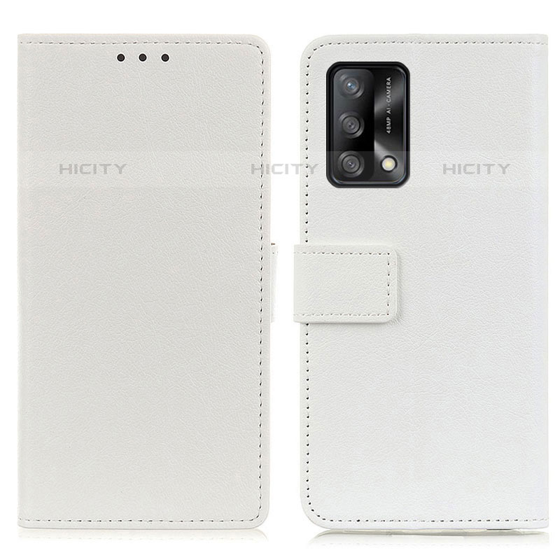 Custodia Portafoglio In Pelle Cover con Supporto M08L per Oppo A74 4G Bianco