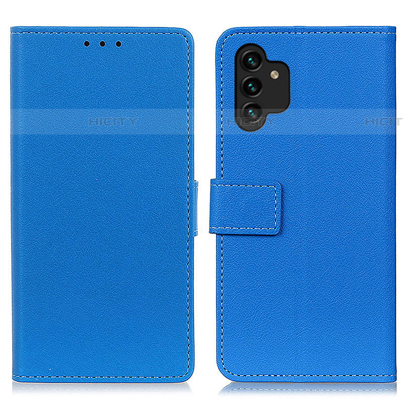 Custodia Portafoglio In Pelle Cover con Supporto M08L per Samsung Galaxy A04s Blu