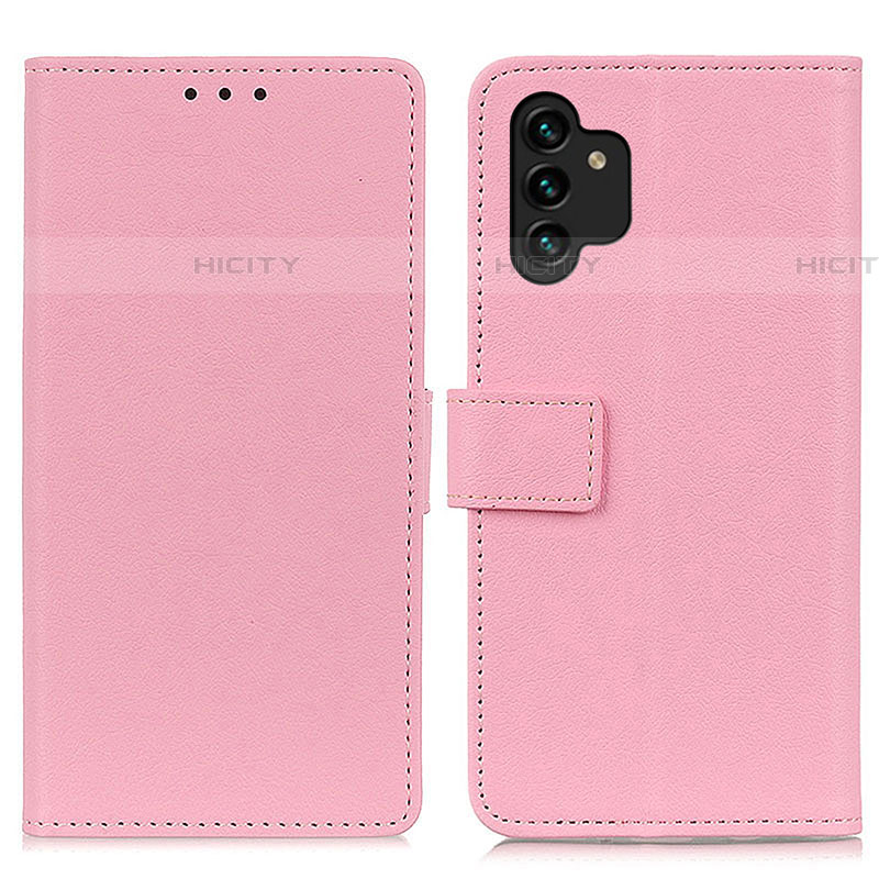 Custodia Portafoglio In Pelle Cover con Supporto M08L per Samsung Galaxy A04s Rosa