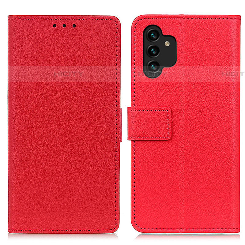 Custodia Portafoglio In Pelle Cover con Supporto M08L per Samsung Galaxy A04s Rosso