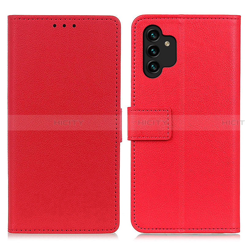 Custodia Portafoglio In Pelle Cover con Supporto M08L per Samsung Galaxy A13 4G Rosso