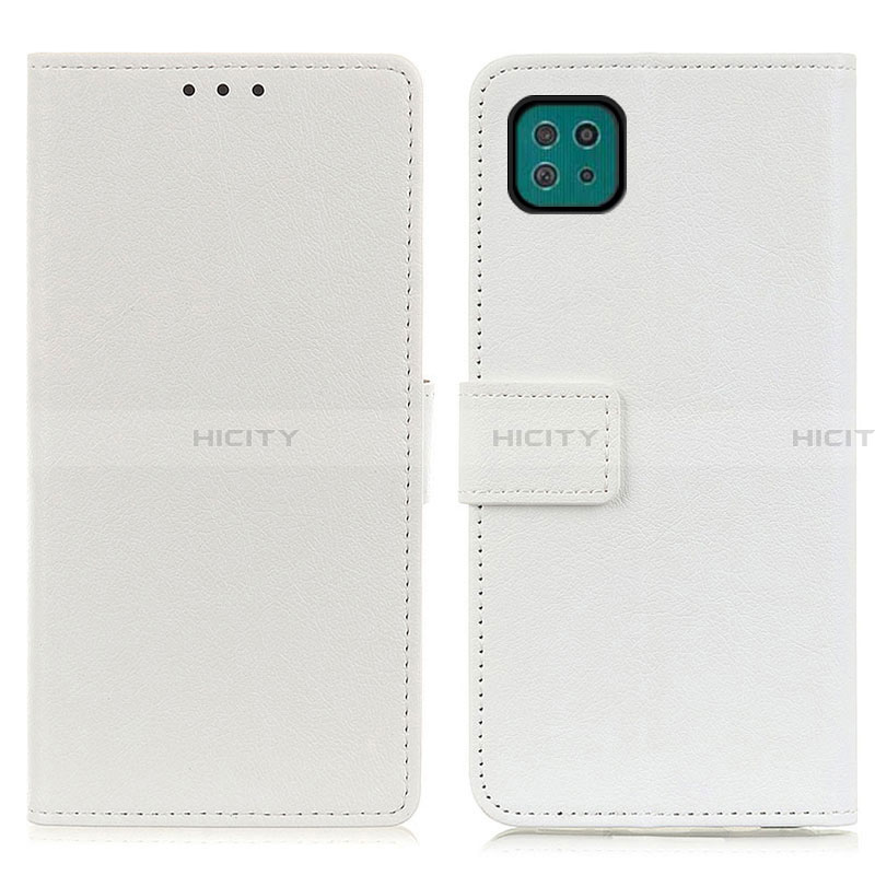 Custodia Portafoglio In Pelle Cover con Supporto M08L per Samsung Galaxy A22 5G Bianco