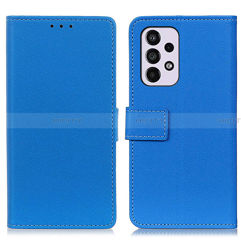 Custodia Portafoglio In Pelle Cover con Supporto M08L per Samsung Galaxy A33 5G Blu