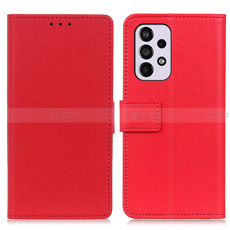 Custodia Portafoglio In Pelle Cover con Supporto M08L per Samsung Galaxy A33 5G Rosso