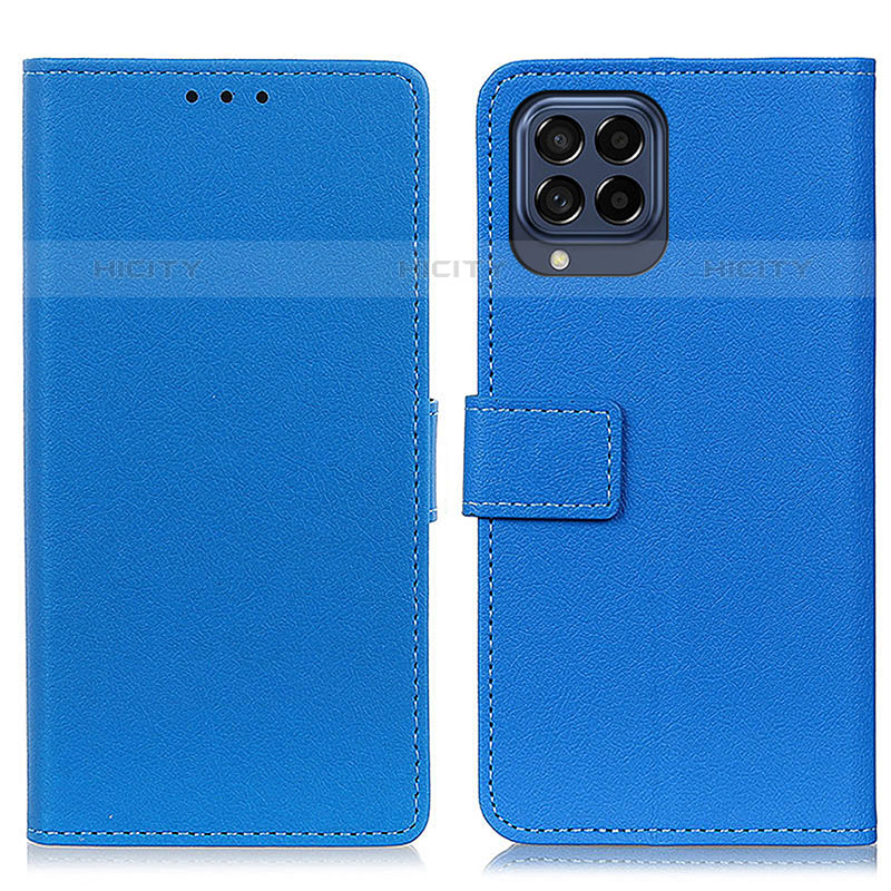 Custodia Portafoglio In Pelle Cover con Supporto M08L per Samsung Galaxy M53 5G Blu