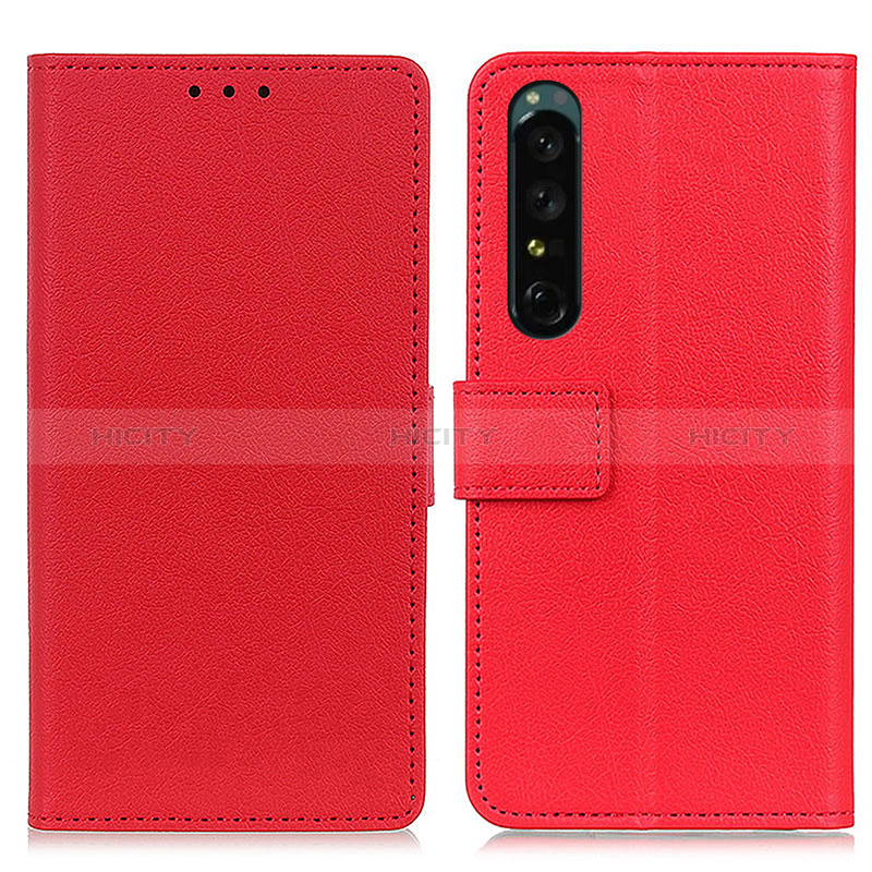 Custodia Portafoglio In Pelle Cover con Supporto M08L per Sony Xperia 1 IV