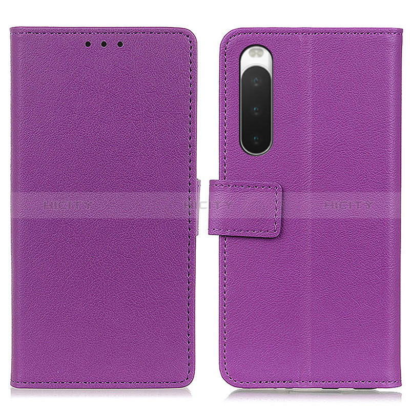 Custodia Portafoglio In Pelle Cover con Supporto M08L per Sony Xperia 10 IV