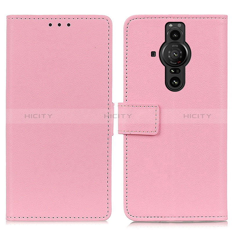 Custodia Portafoglio In Pelle Cover con Supporto M08L per Sony Xperia PRO-I