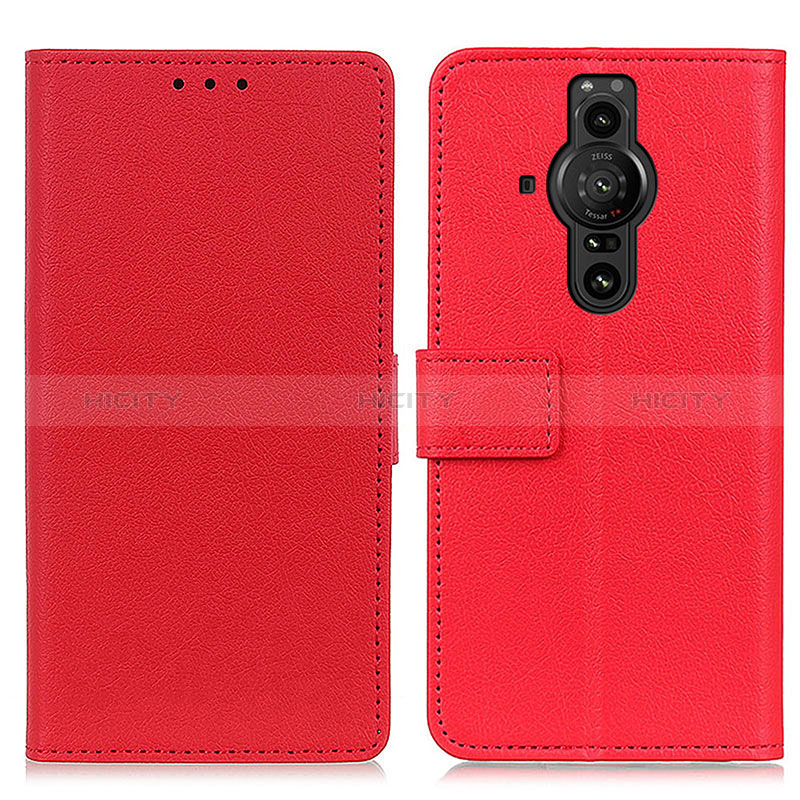 Custodia Portafoglio In Pelle Cover con Supporto M08L per Sony Xperia PRO-I