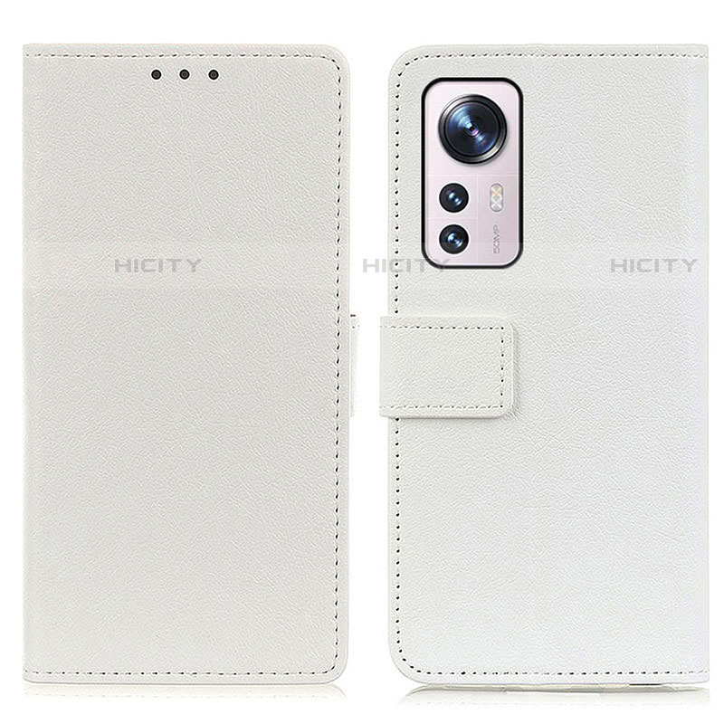 Custodia Portafoglio In Pelle Cover con Supporto M08L per Xiaomi Mi 12 Pro 5G Bianco