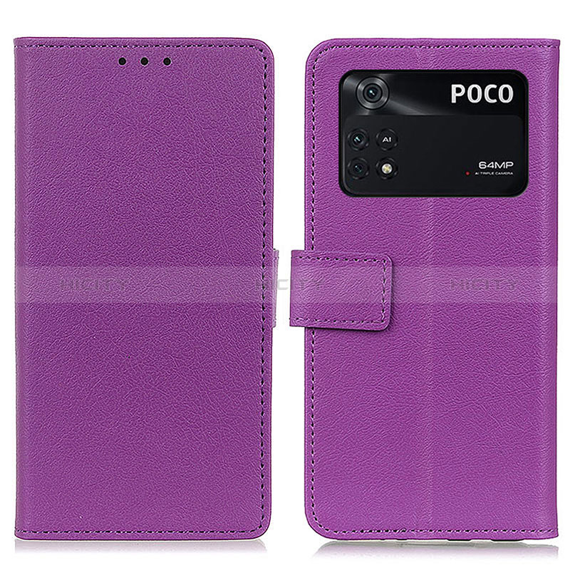 Custodia Portafoglio In Pelle Cover con Supporto M08L per Xiaomi Poco M4 Pro 4G