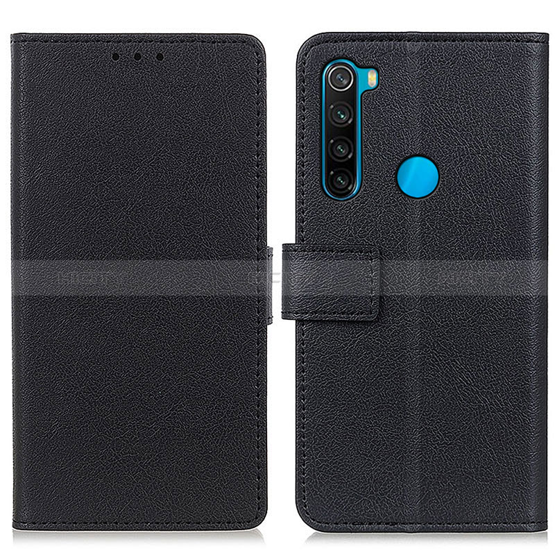 Custodia Portafoglio In Pelle Cover con Supporto M08L per Xiaomi Redmi Note 8 (2021) Nero