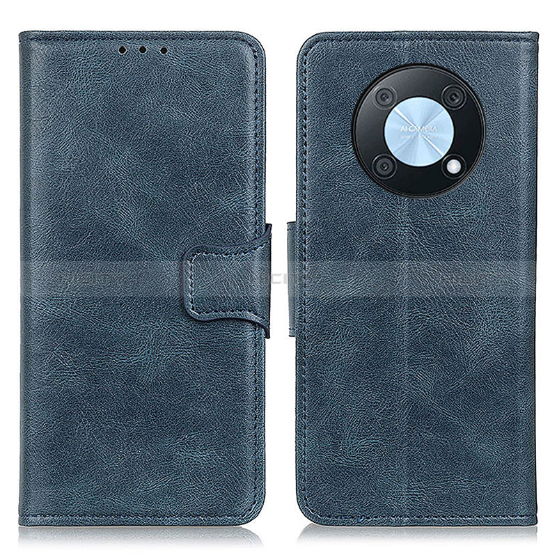 Custodia Portafoglio In Pelle Cover con Supporto M09L per Huawei Enjoy 50 Pro Blu