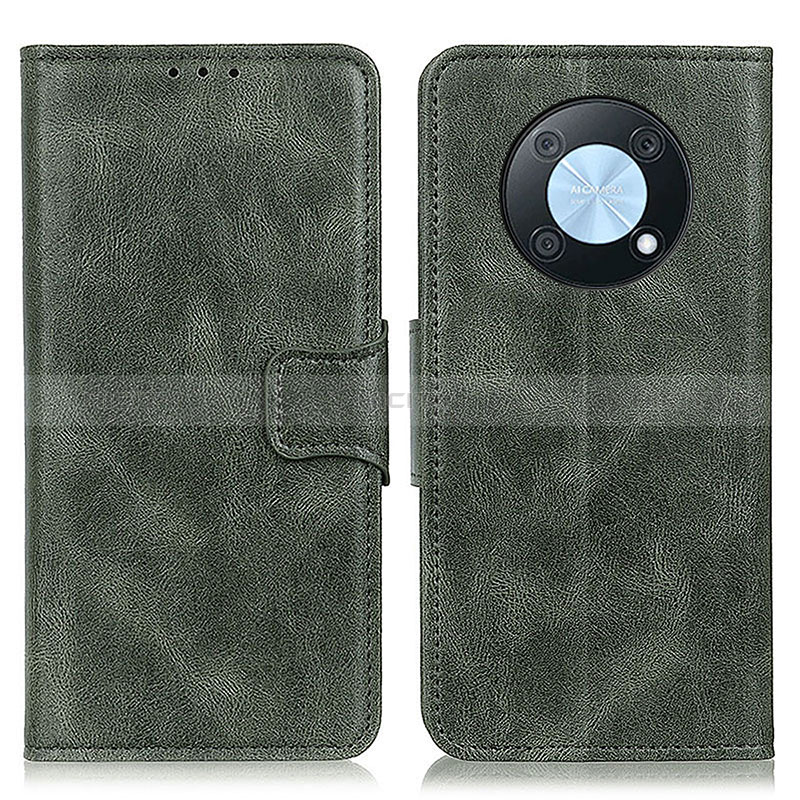 Custodia Portafoglio In Pelle Cover con Supporto M09L per Huawei Enjoy 50 Pro Verde