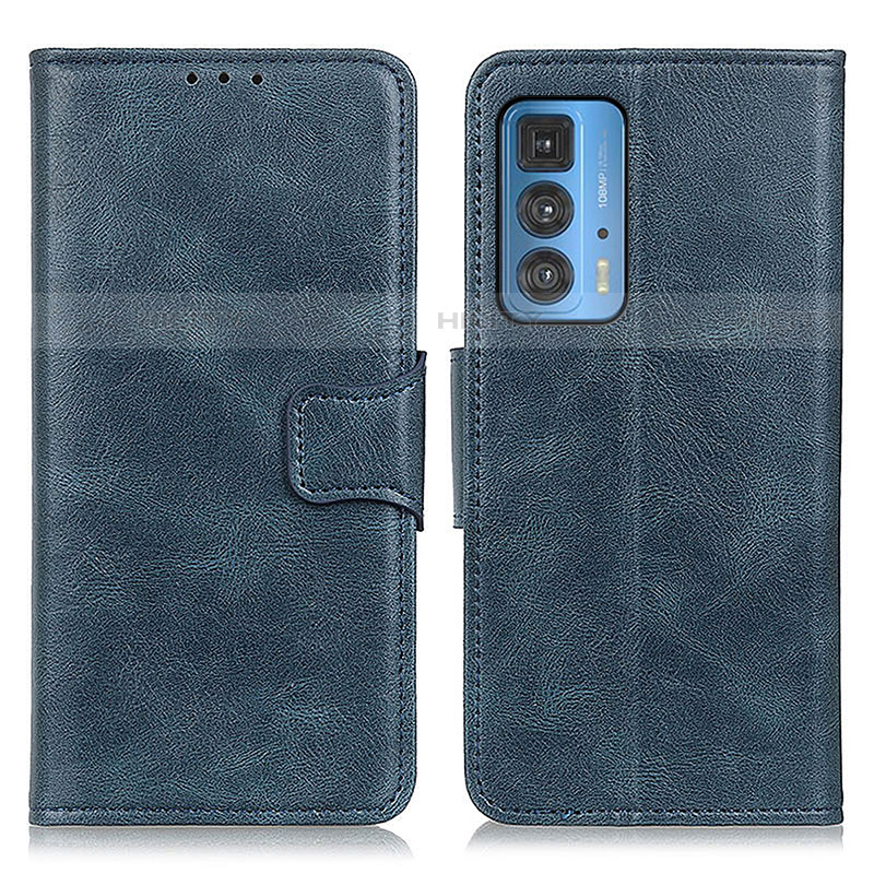 Custodia Portafoglio In Pelle Cover con Supporto M09L per Motorola Moto Edge 20 Pro 5G Blu