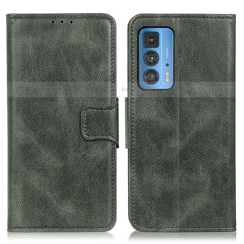 Custodia Portafoglio In Pelle Cover con Supporto M09L per Motorola Moto Edge 20 Pro 5G Verde