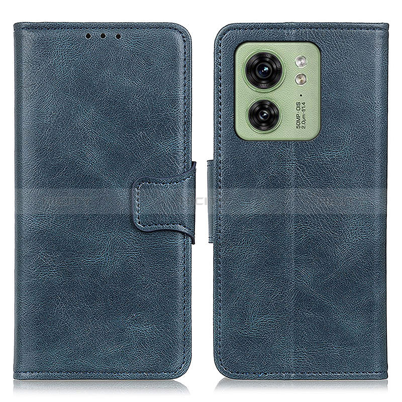 Custodia Portafoglio In Pelle Cover con Supporto M09L per Motorola Moto Edge (2023) 5G Blu