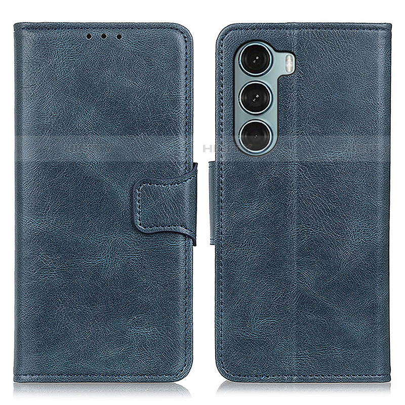 Custodia Portafoglio In Pelle Cover con Supporto M09L per Motorola Moto Edge S30 5G Blu