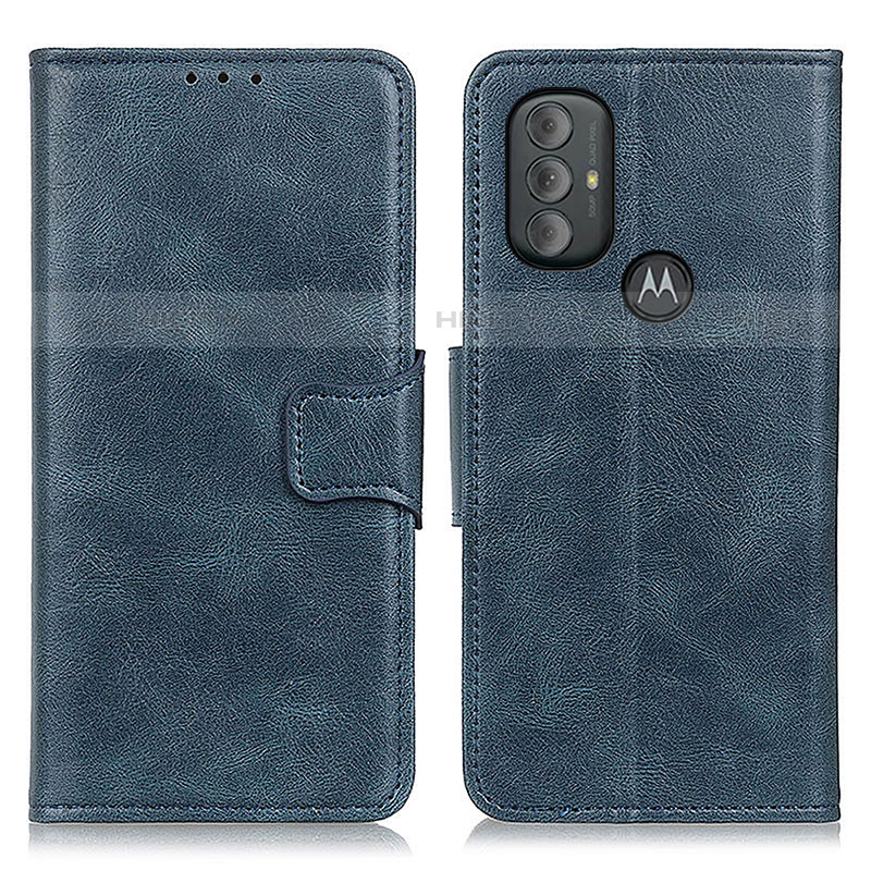 Custodia Portafoglio In Pelle Cover con Supporto M09L per Motorola Moto G Play (2023) Blu