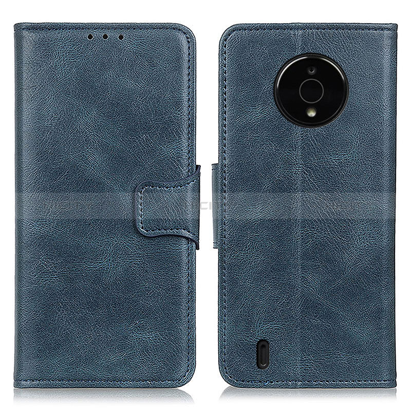 Custodia Portafoglio In Pelle Cover con Supporto M09L per Nokia C200 Blu