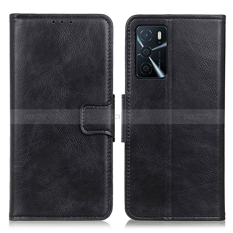 Custodia Portafoglio In Pelle Cover con Supporto M09L per Oppo A16 Nero